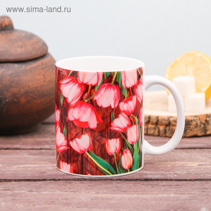 Кружка сублимация Кружка сублимация "Александра" цветы