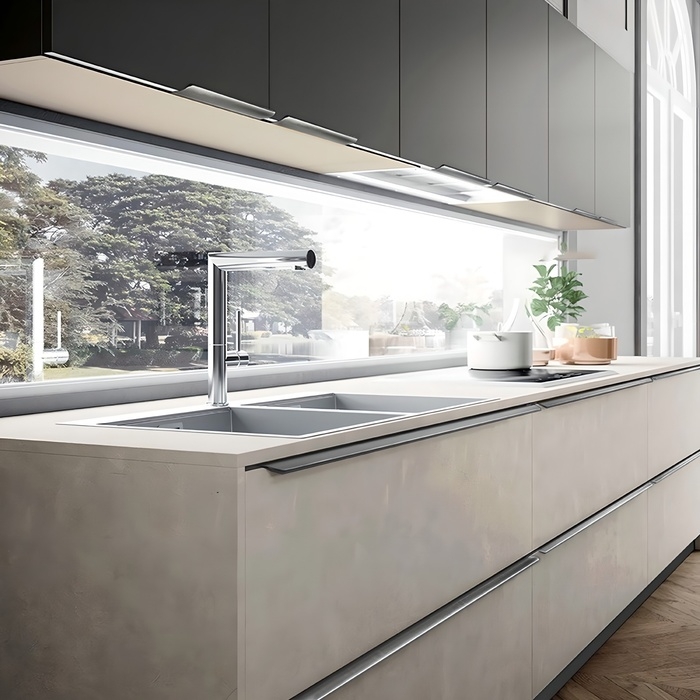 Ручка торцевая CAPPIO RT002, L=600 мм, м/о 480 мм, цвет серый Ручка торцевая CAPPIO RT002, L=600 мм, м/о 480 мм, цвет серый