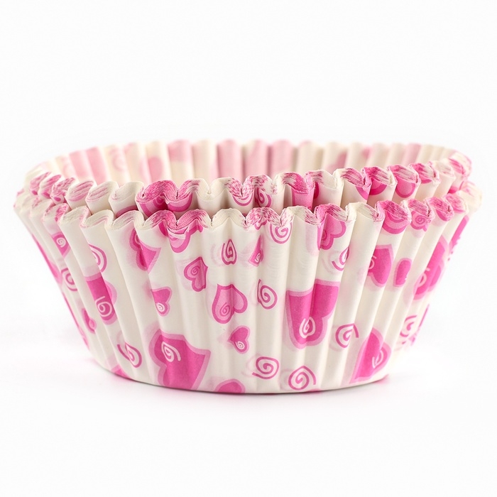 Тарталетки бумажные &laquo;Сердечки&raquo;, 50 шт.