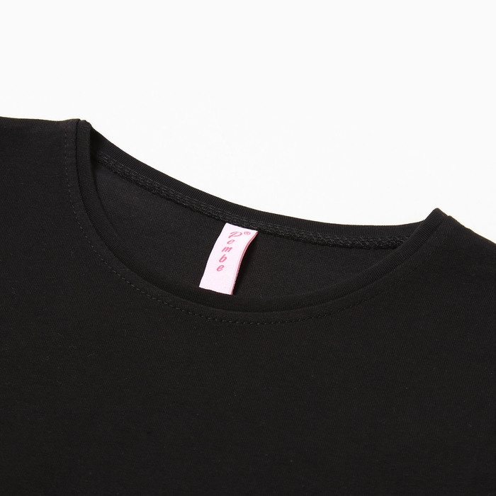 Лонгслив для девочки, цвет чёрный, рост 128 см Лонгслив для девочки, цвет чёрный, рост 128 см