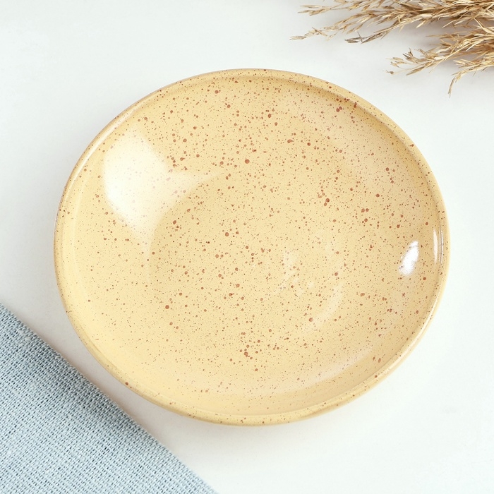 Блюдце "Борисовское" малое, 10х2см, каракум