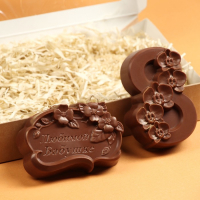 Шоколадные фигурки, 2 в 1 &laquo;Любимой бабушке + 8 марта. Орхидеи&raquo;, 160 г