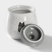Набор сервировочный Доляна &laquo;Уютные коты&raquo;, 2 предмета: молочник 270 мл, сахарница 310 мл