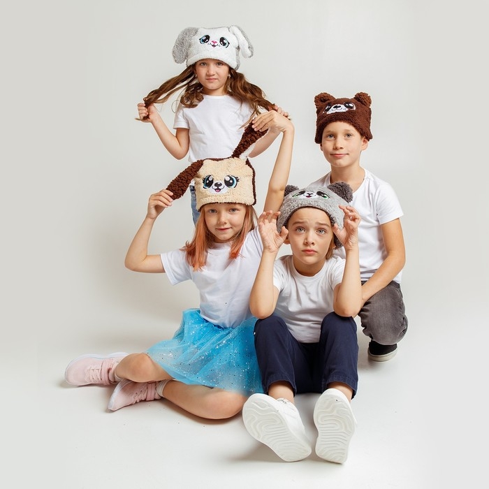 Карнавальная шапочка &laquo;Весёлые зверята: кошечка&raquo;, р. 52&ndash;54