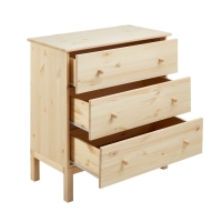 Комод TARVA 3, 76х92х40, Массив сосны