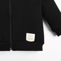 Костюм: толстовка и брюки Крошка, Я BASIC LINE, рост 80-86 см, черный Костюм: толстовка и брюки Крошка, Я BASIC LINE, рост 80-86 см, черный