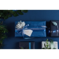 Лента парчовая, 10 мм, 23 &plusmn; 1 м, цвет синий №037