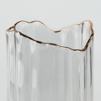 Ваза для цветов «Калипсо» из прозрачного стекла 26×12×12 см Ваза для цветов «Калипсо» из прозрачного стекла 26×12×12 см