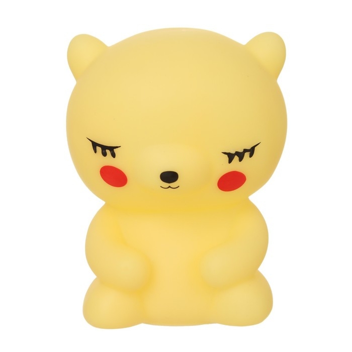 Ночник Ночник "Медвежонок" LED от батареек 3xLR44 желтый 7х7х11,5 см RISALUX