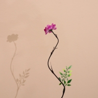 Интерьерный декор из бамбука, цветы пластик 200 см фиолетовый Интерьерный декор из бамбука, цветы пластик 200 см фиолетовый