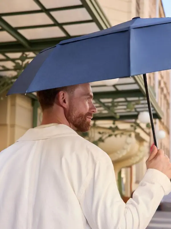 Складной зонт Dome Double с двойным куполом, темно-синий Складной зонт Dome Double с двойным куполом, темно-синий