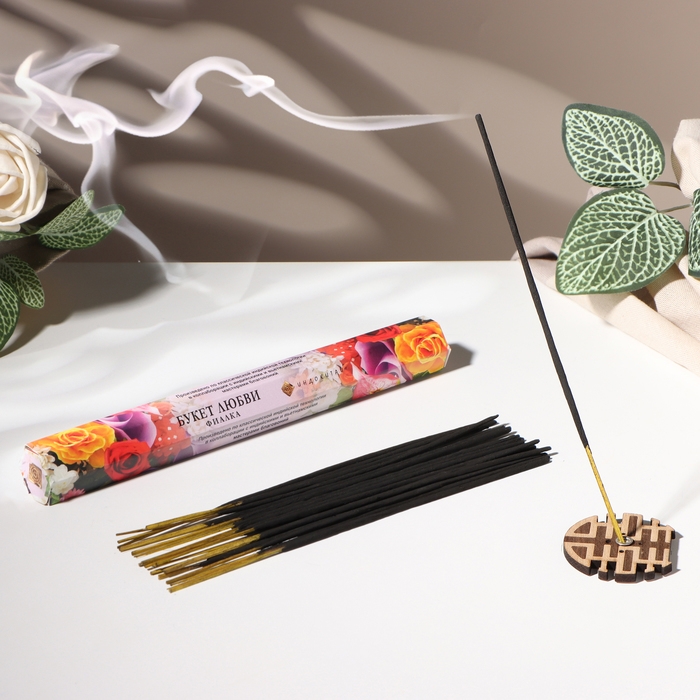 Благовония Благовония "Букет любви", 20 палочек в упаковке, шестигранник