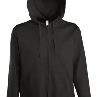 Толстовка мужская на молнии с капюшоном Seven Men, черная, размер S