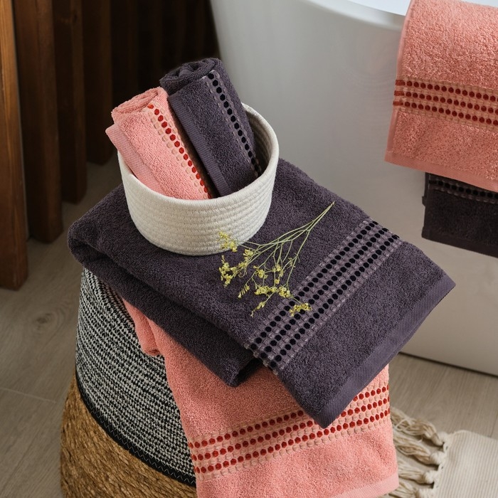 Полотенце махровое Love Life &laquo;Адажио&raquo; 70х140 см, пудровый, 100% хл, 450 гр/м2