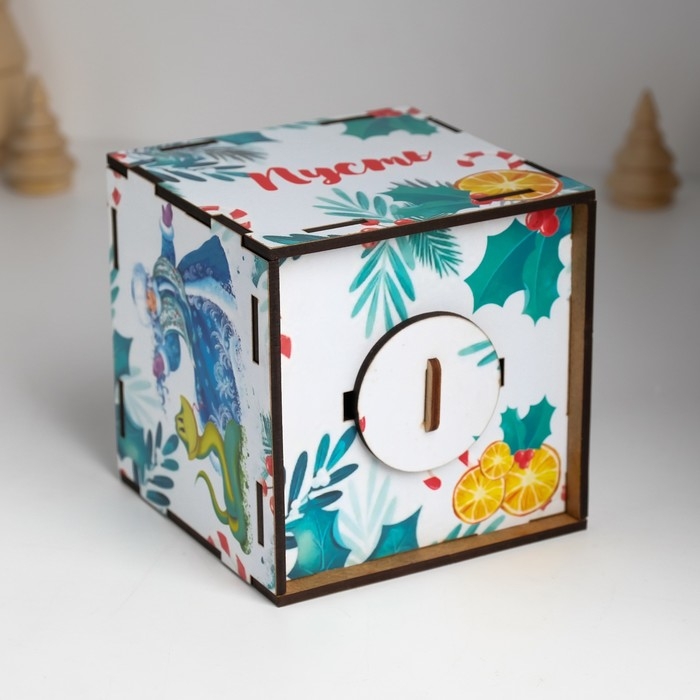 Копилка куб Копилка куб "Змея. Пусть мечты сбываются" 10х10х10 см