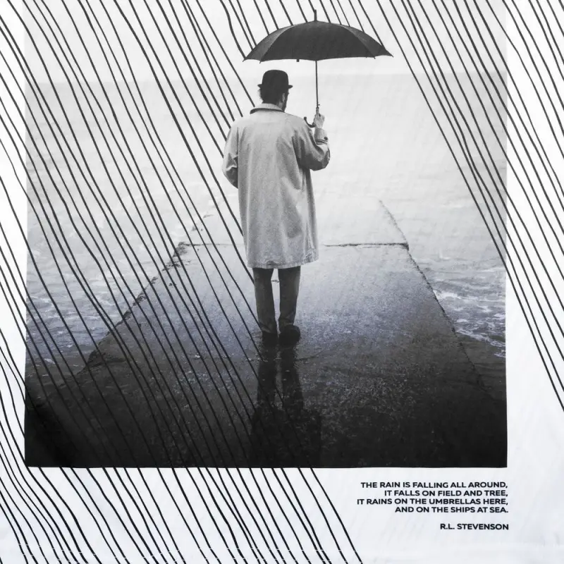 Футболка &laquo;Дождь&raquo;, размер M