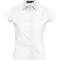 Рубашка женская с коротким рукавом Excess белая, размер XXL Рубашка женская с коротким рукавом Excess белая, размер XXL