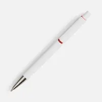 Ручка шариковая Dominanta, белая с красным