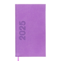 Еженедельник датированный 2025 года, 85х145 мм, 64 листа ESCALADA, твердая обложка из искусственной кожи, блинтовое тиснение, блок 70 г/м², сиреневый Еженедельник датированный 2025 года, 85х145 мм, 64 листа ESCALADA, твердая обложка из искусственной кожи, блинтовое тиснение, блок 70 г/м², сиреневый