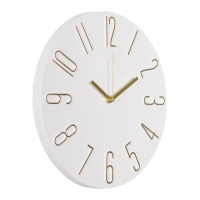 Часы настенные, интерьерные, бесшумные, d-30 см, белые Часы настенные, интерьерные, бесшумные, d-30 см, белые