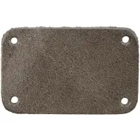 Лейбл кожаный Beta, S, серый Лейбл кожаный Beta, S, серый