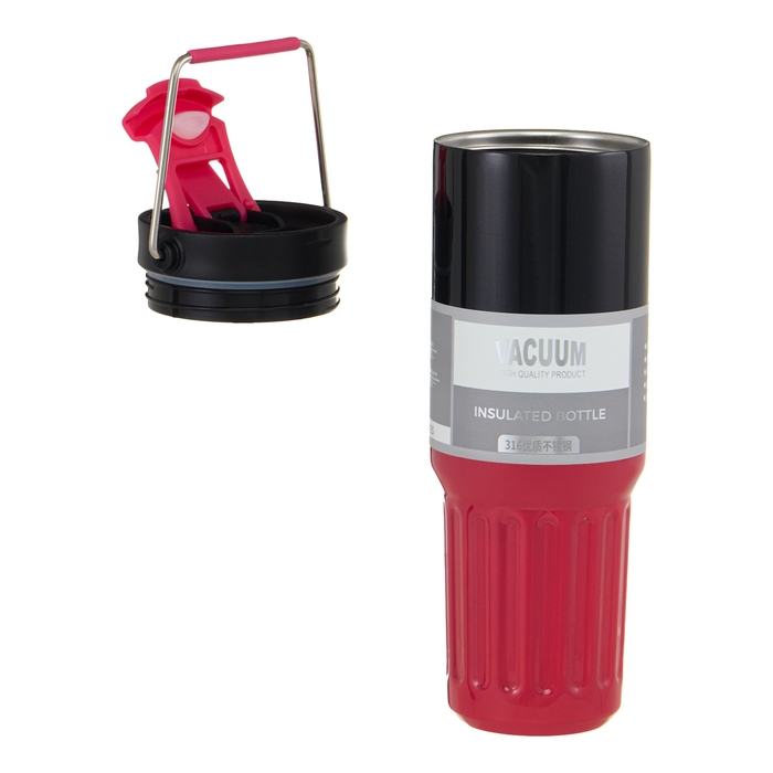 Термокружка, 1 л, с ручкой, сохраняет тепло 8 ч