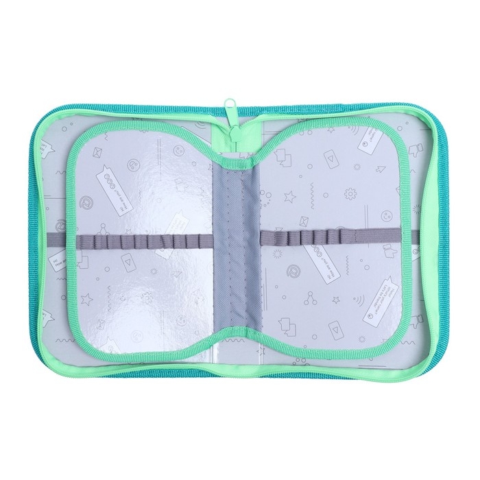 Пенал 3 секции, вкладка внутри, 140 х 210 х 40 мм, тканевый, Calligrata TOP Block Пенал 3 секции, вкладка внутри, 140 х 210 х 40 мм, тканевый, Calligrata TOP Block "Авокадо", в стиле Гарри Поттера