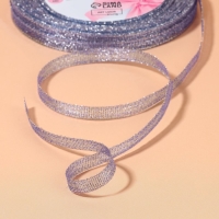 Лента парчовая, 6 мм, 23 ± 1 м, цвет фиолетовый Лента парчовая, 6 мм, 23 ± 1 м, цвет фиолетовый