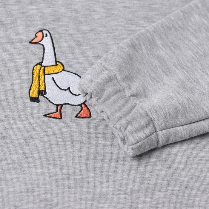 Костюм детский (худи, брюки) MINAKU: Exclusive print, цвет светло-серый меланж, рост 110 см