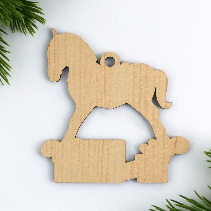 Ёлочная игрушка новогодняя &laquo;Конь&raquo;, на Новый год, 8,8 х 9,2 см