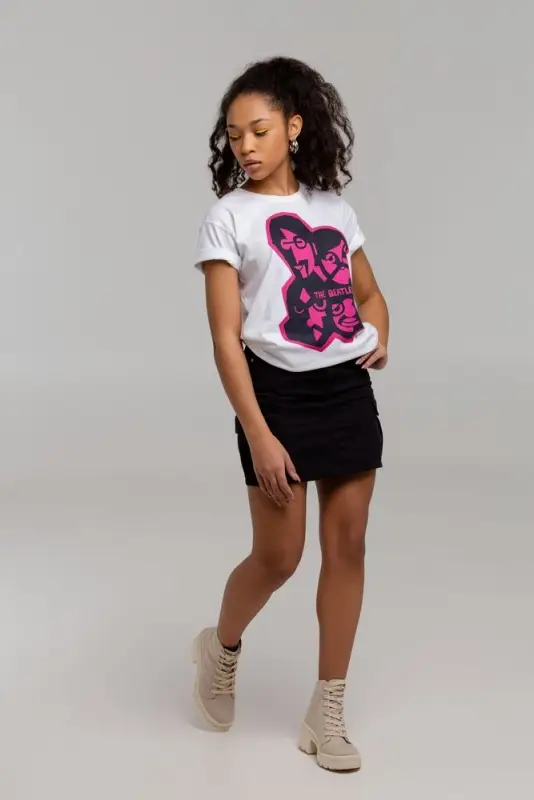 Футболка &laquo;Меламед. The Beatles&raquo;, белая, размер S