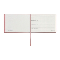 Еженедельник датированный 2025 года, 181х127 мм, 64 листа ESCALADA, мягкая обложка из искусственной кожи, блинтовое тиснение, кремовый блок 70 г/м², розовый Еженедельник датированный 2025 года, 181х127 мм, 64 листа ESCALADA, мягкая обложка из искусственной кожи, блинтовое тиснение, кремовый блок 70 г/м², розовый