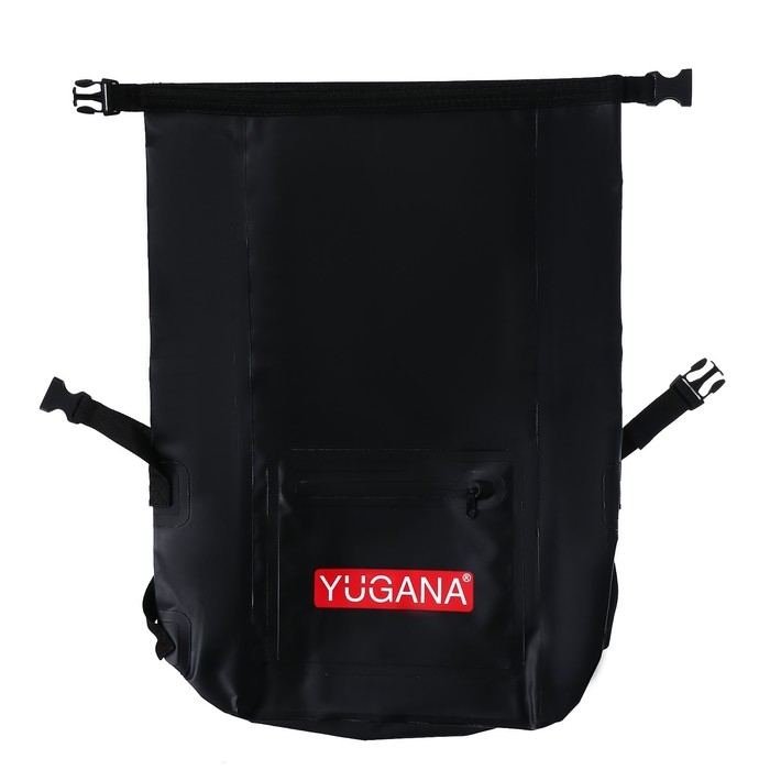 Герморюкзак YUGANA, ПВХ, водонепроницаемый 30 литров, черный