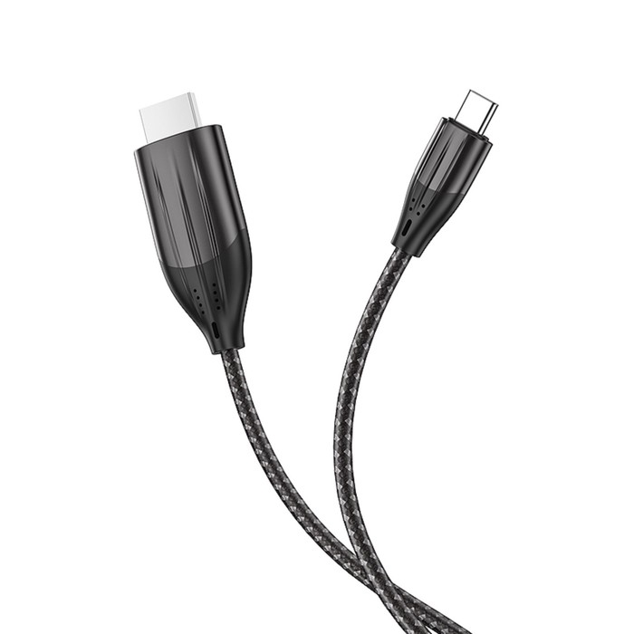 Кабель Hoco UA16 Type-C - HDMI, 4K, 2 м, для устройств с USB-C 3.1 (DisplayPort Alt Mode) Кабель Hoco UA16 Type-C - HDMI, 4K, 2 м, для устройств с USB-C 3.1 (DisplayPort Alt Mode)