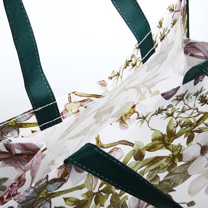 Сумка хозяйственная на кнопке, цвет зелёный Сумка хозяйственная на кнопке, цвет зелёный