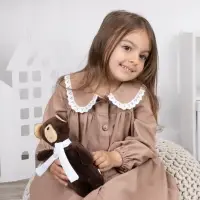 Мягкая игрушка Beastie Toys, мишка с белым шарфом Мягкая игрушка Beastie Toys, мишка с белым шарфом