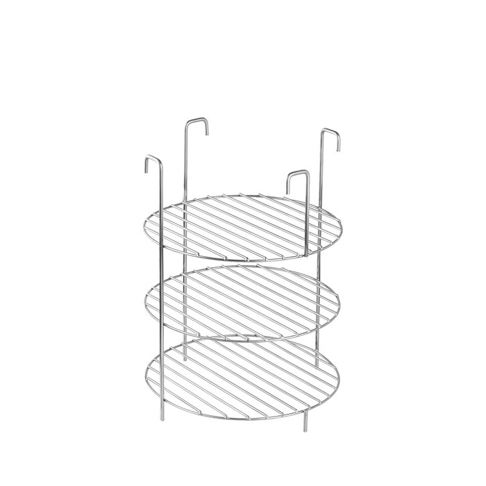 Решетка 3-х ярусная на крестовину тандыра, d-25 см, h-33 см, расстояние между ярусами 10 см Решетка 3-х ярусная на крестовину тандыра, d-25 см, h-33 см, расстояние между ярусами 10 см