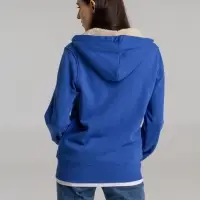 Толстовка унисекс на молнии Sherpa 280 ярко-синяя, размер XS