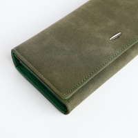Кошелёк женский на кнопке, цвет зелёный Кошелёк женский на кнопке, цвет зелёный