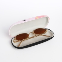 Футляр для очков на хлопушке, длина 16 см, цвет розовый Футляр для очков на хлопушке, длина 16 см, цвет розовый