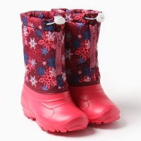 Сапоги (сноубутсы) детские, цвет розовый, р-р 28-29