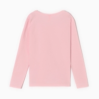 Лонгслив для девочки, цвет светло-розовый, рост 146 см