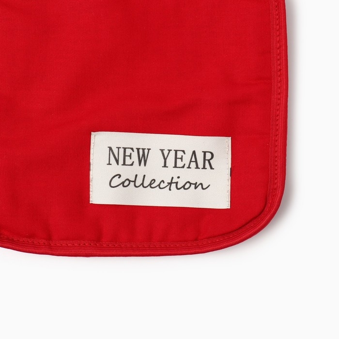 Набор кух.Этель New year collection,цв.красный, варежка-прихватка18х29 см,прихватка19х19 см,