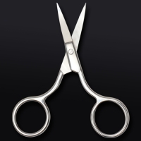 Ножницы маникюрные &laquo;Premium&raquo;, загнутые, широкие, 9 см, на блистере, цвет серебристый