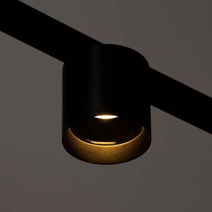 Светильник трековый SLIM Светильник трековый SLIM "Цилинр" LED 12Вт 3000K-6000К 48V CRI90 черный 8х8х7,5см