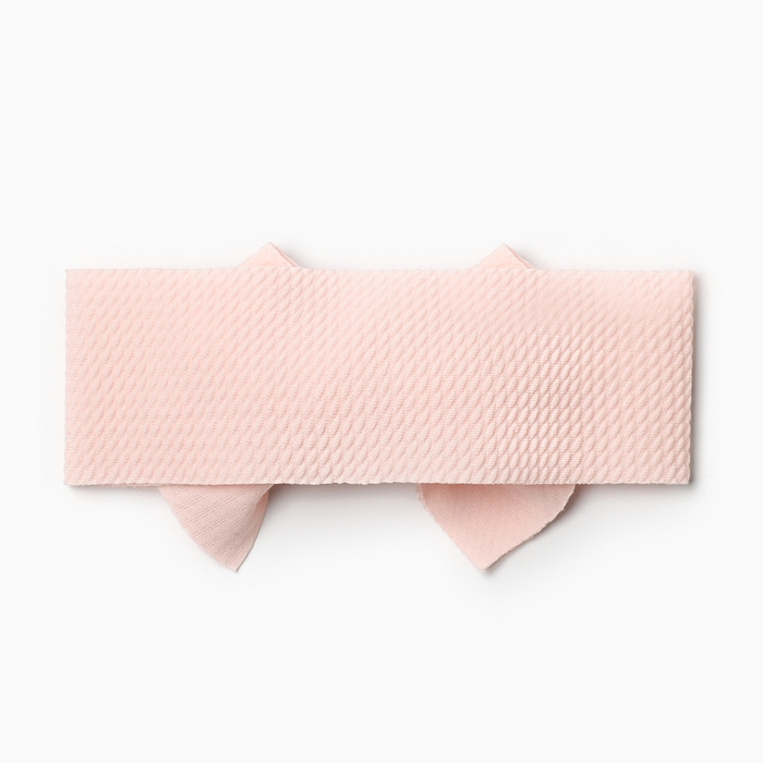 Повязка на голову Крошка Я &laquo;Бантик&raquo;, цв. светло-роз, р-р 46-48