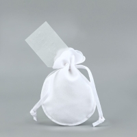 Мешок замшевый  &laquo;Ты прекрасна&raquo;, бежевый, тиснение, 9 &times; 12 см