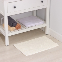 Коврик для дома Доляна &laquo;Букли длинные&raquo;, 40&times;60 см, длина букли 2 см, цвет молочный