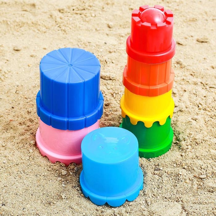 Пирамидка для песка №71, цвета МИКС