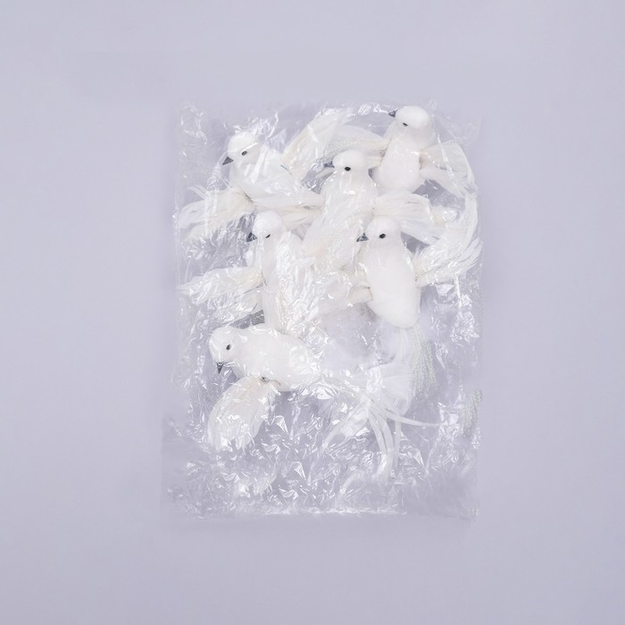 Декор на прищепке Декор на прищепке "Птица", белая, 18 х 6,5 х 12 см